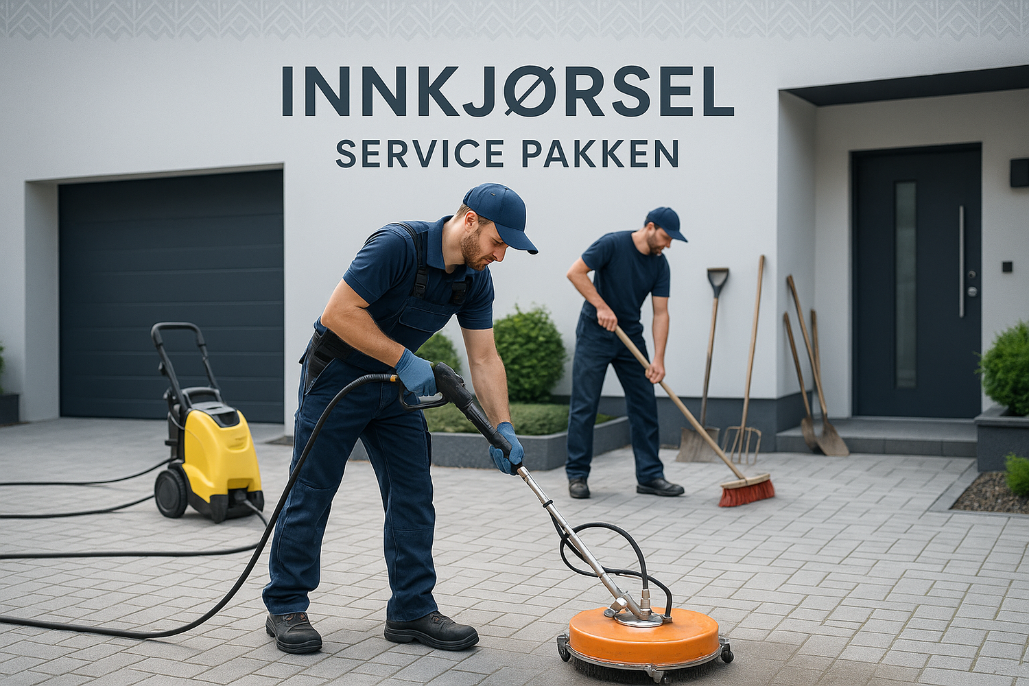 Trykkvasking Av Innkjørsel